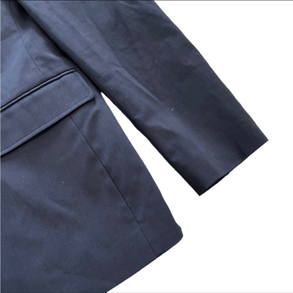 3.1 Phillip Lim Men’s Blazer Jacket Medium Navy Blue Cotton 2 Button Business - Picture 5 of 10